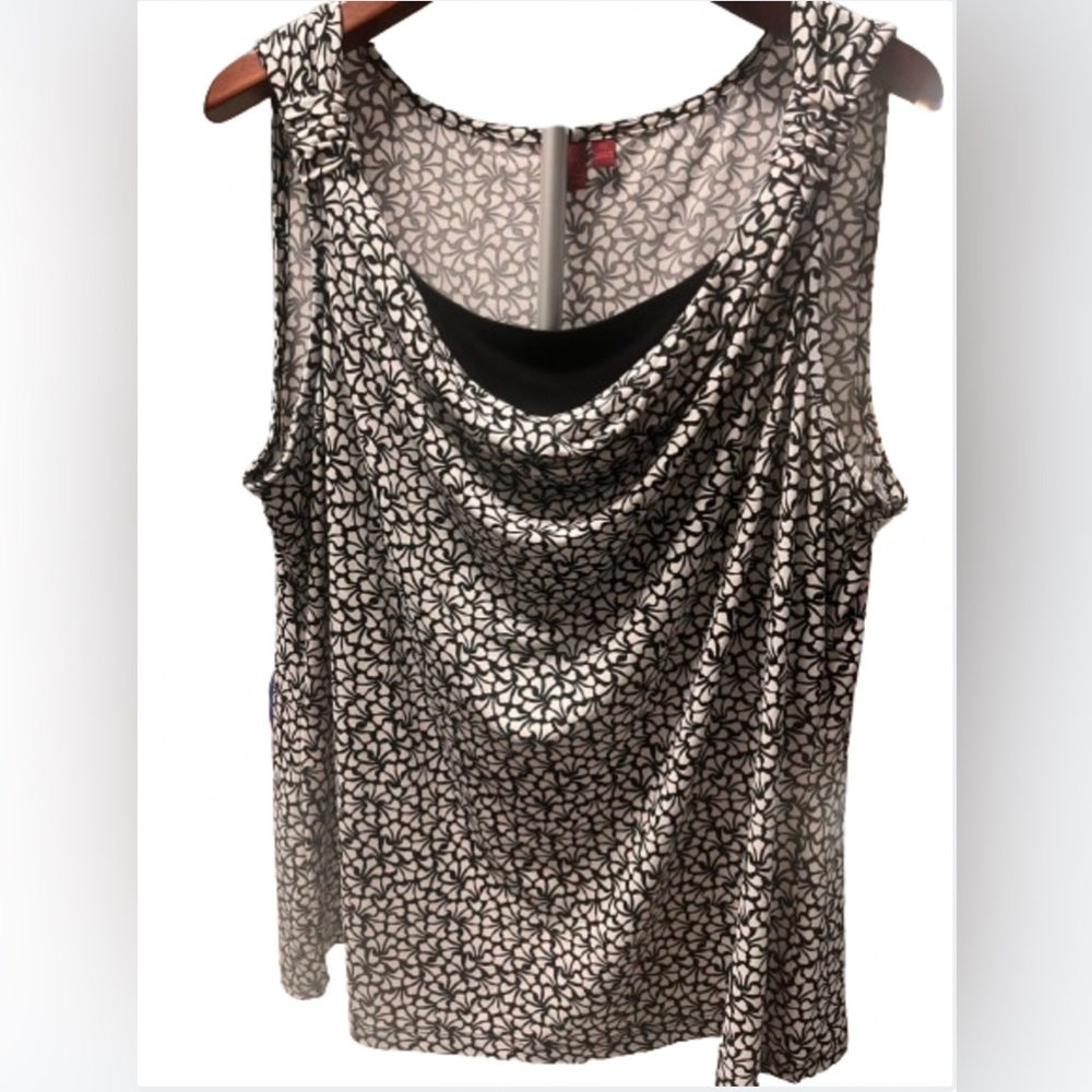 212 Collection, Black and white blouse, Size XL